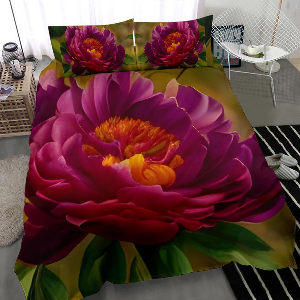 Bed Set Magenta Peoni