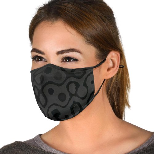 Face Mask Black on Black 1025