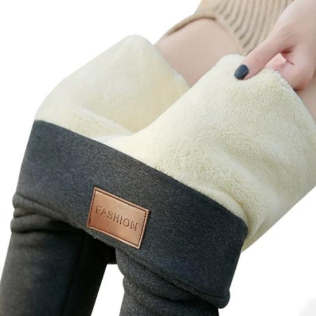 Women's Winter Warm Leggings with Cashmere Fleece lining