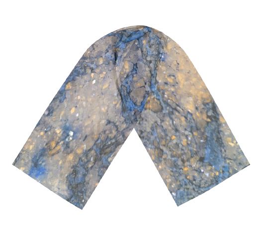 Blue Granite Scarf 182018