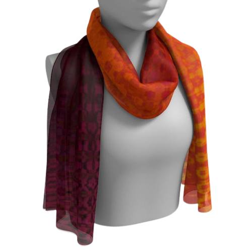 Autumn Orange Scarf 4834