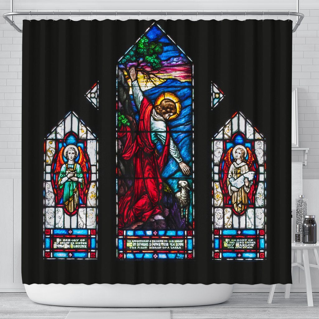 Shower Curtain: Christ Rescuing Children 6895