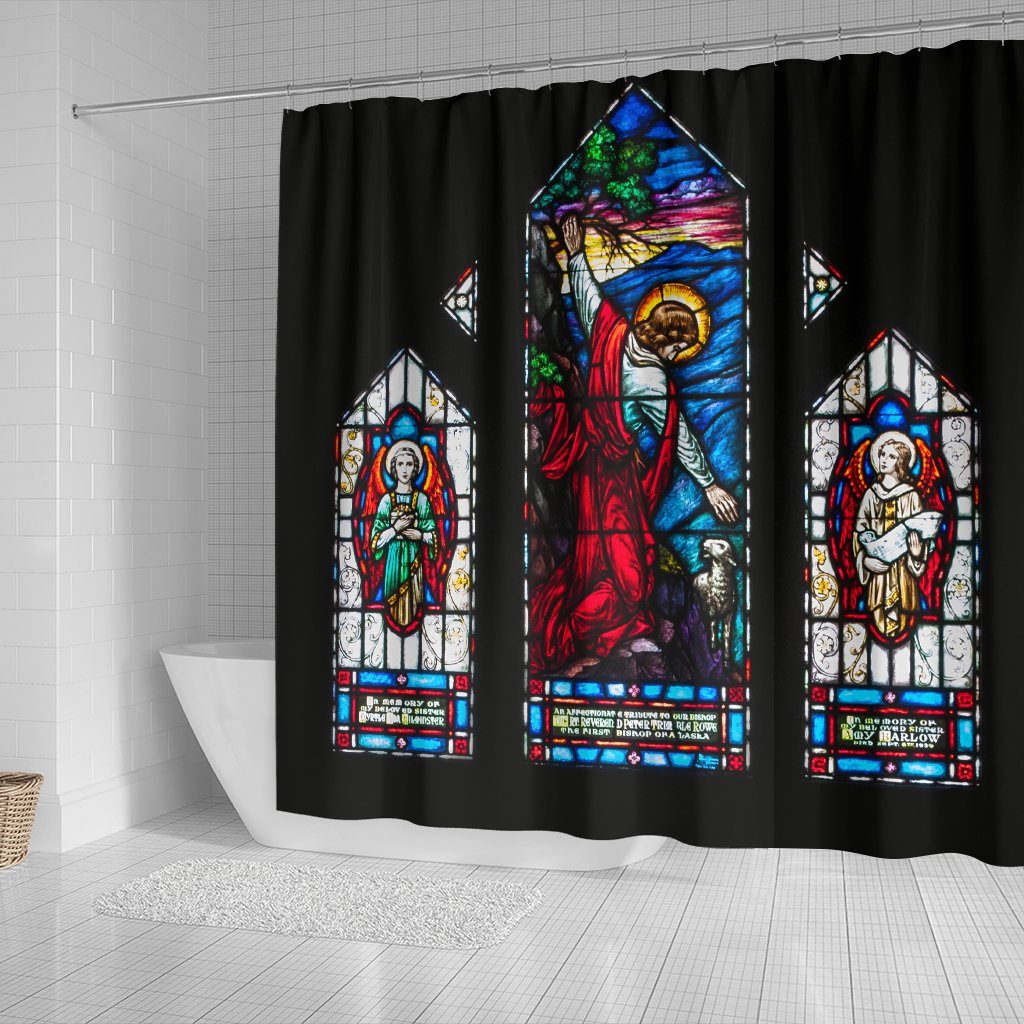 Shower Curtain: Christ Rescuing Children 6895