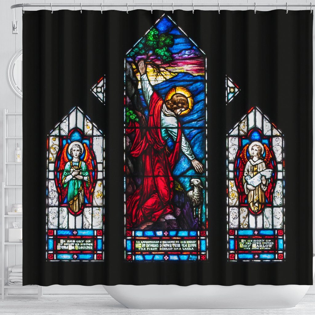 Shower Curtain: Christ Rescuing Children 6895