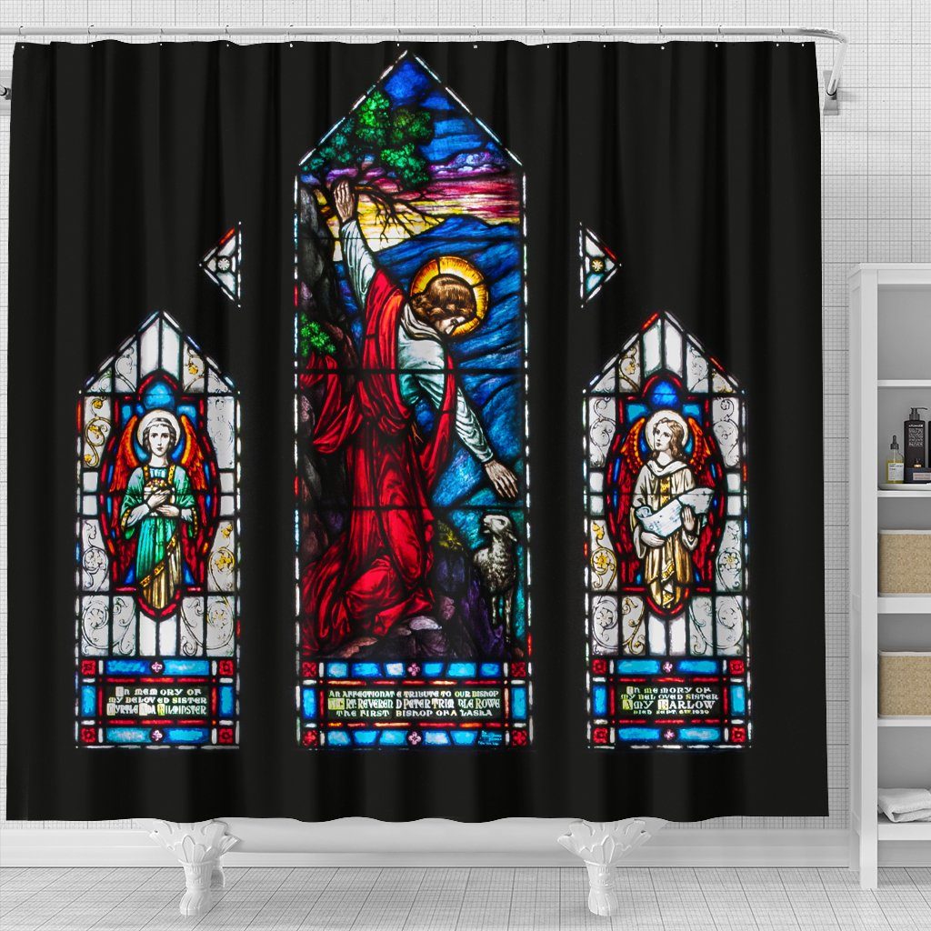 Shower Curtain: Christ Rescuing Children 6895