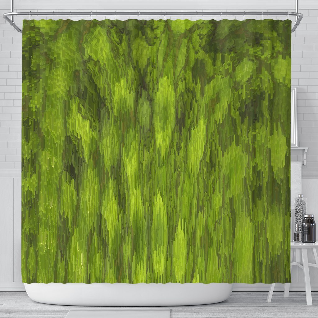 Shower Curtain: Green Leaf 0354