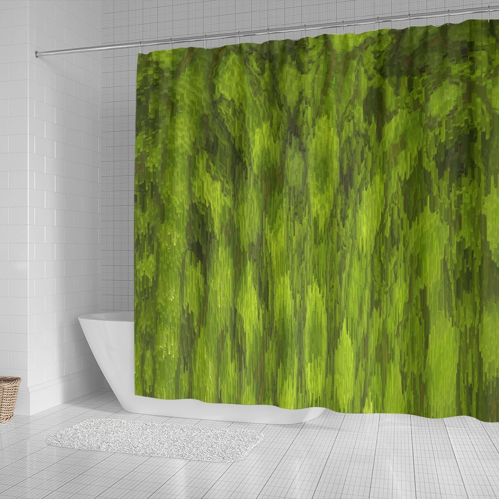 Shower Curtain: Green Leaf 0354