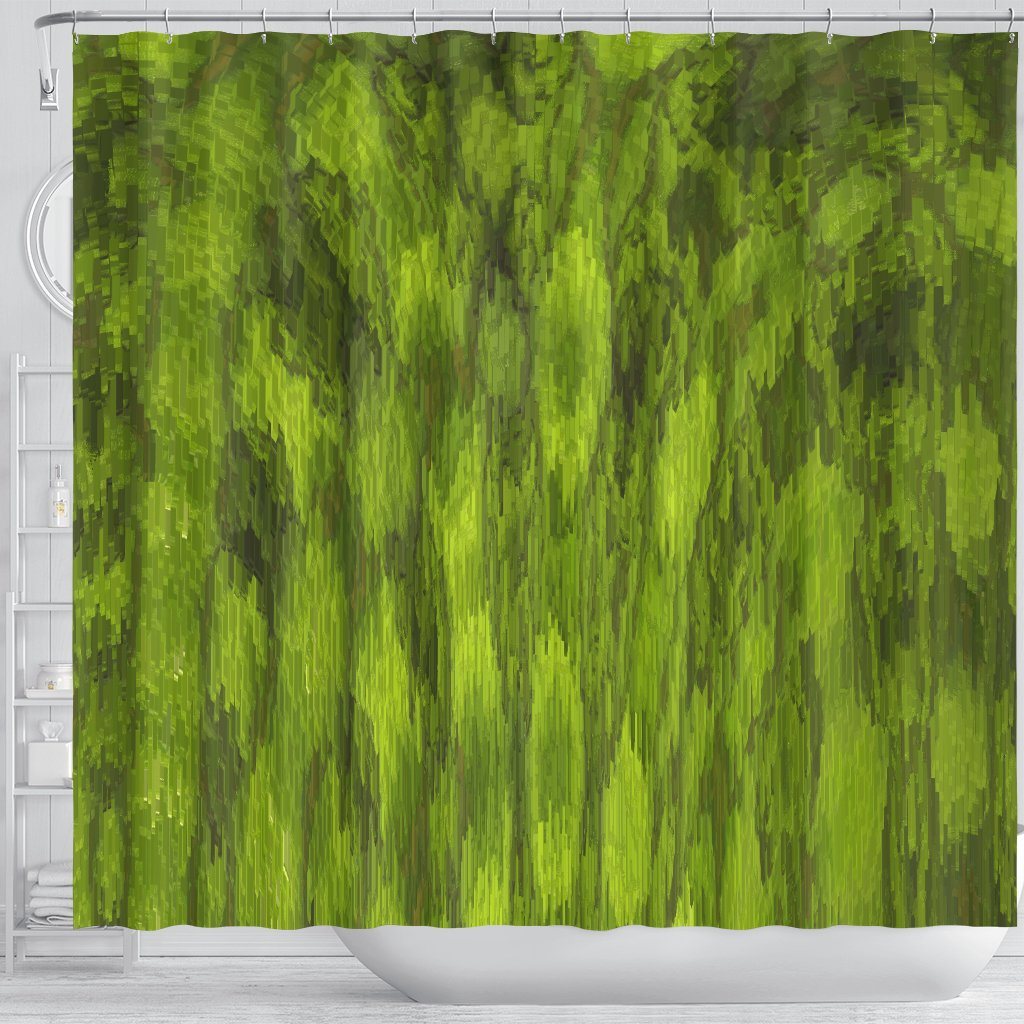 Shower Curtain: Green Leaf 0354