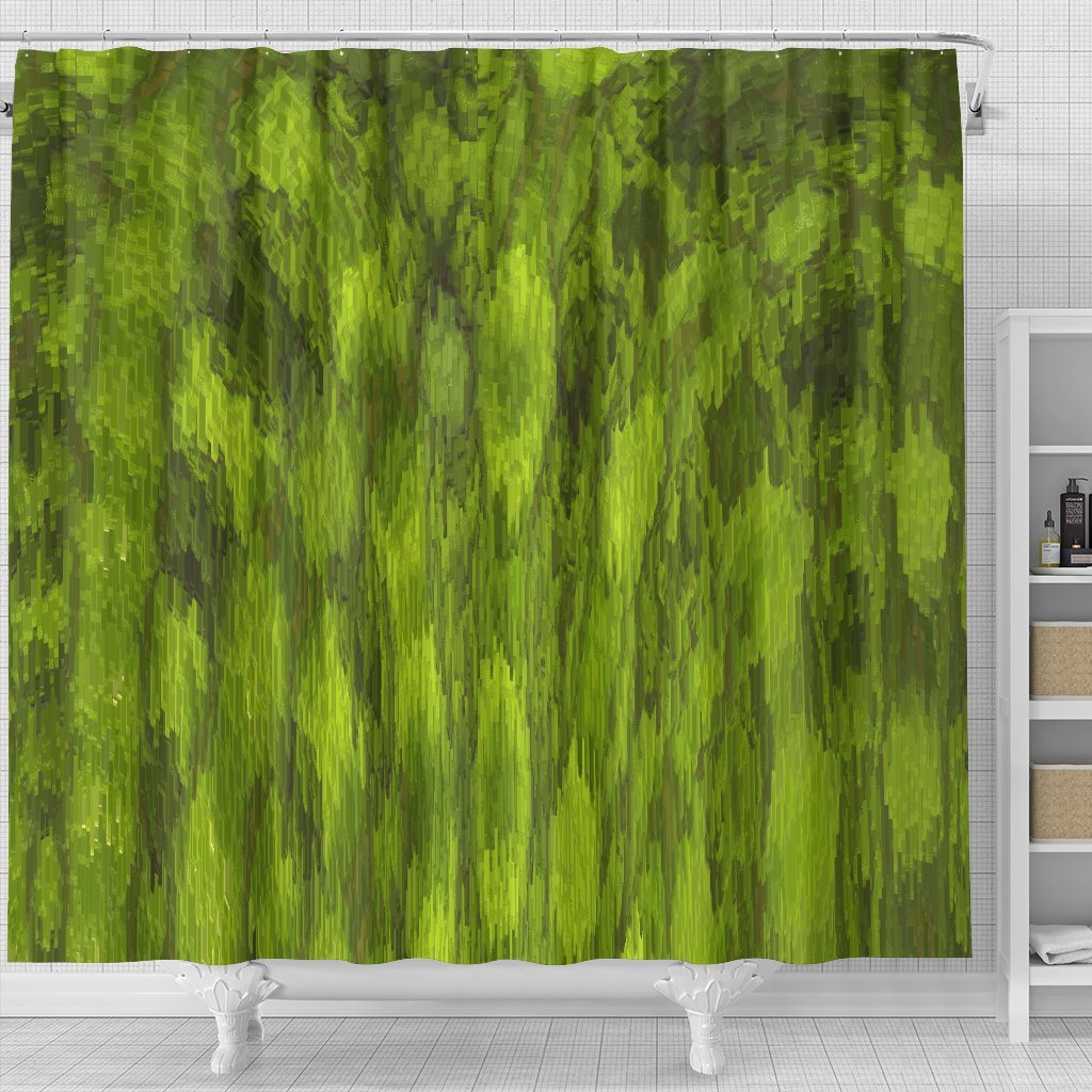 Shower Curtain: Green Leaf 0354