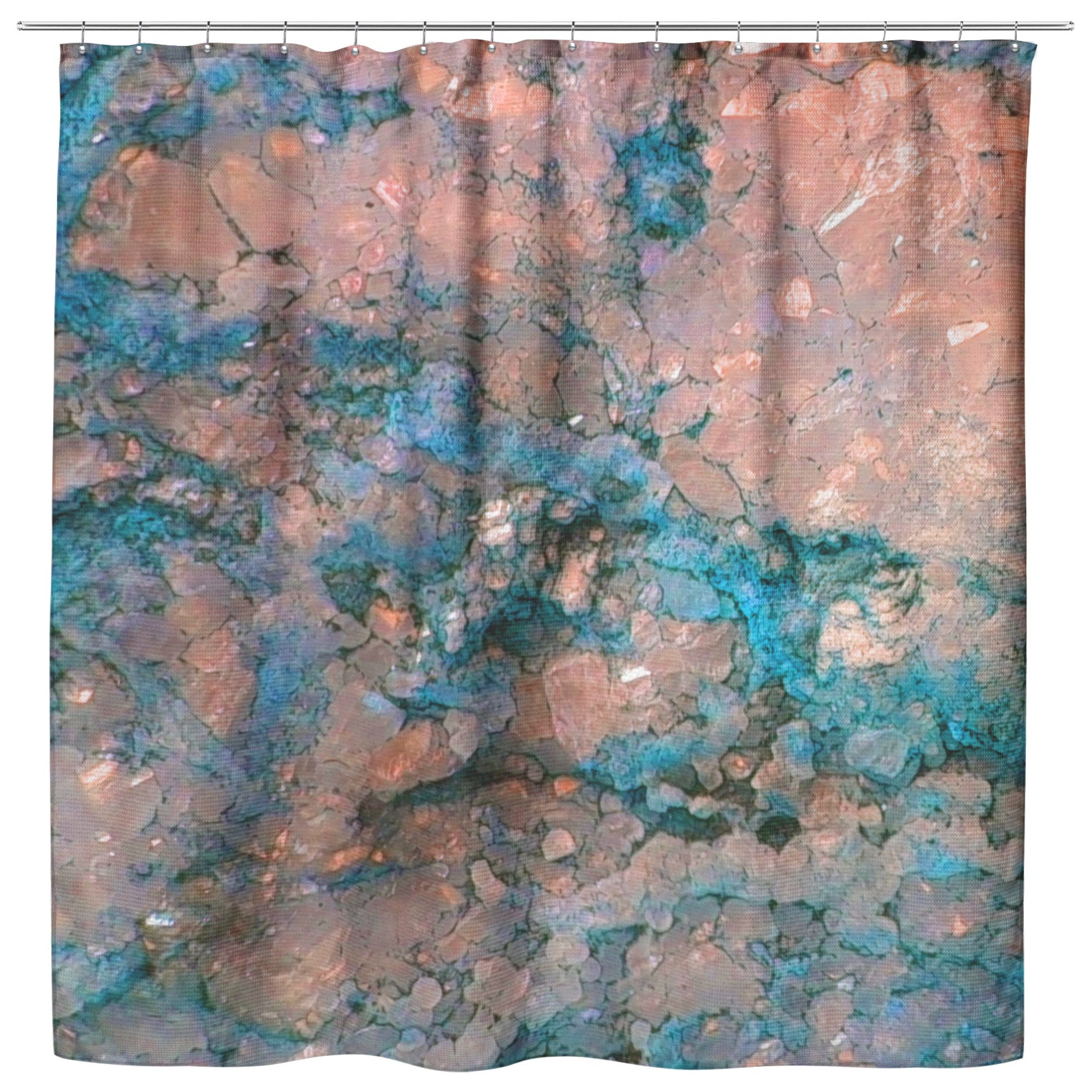 Turquoise Granite 182018 Shower Curtain