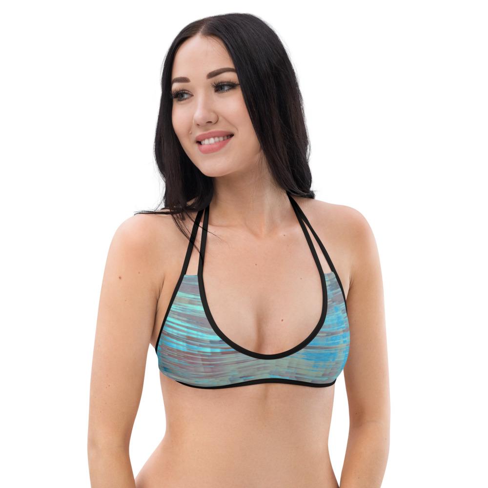 Bikini Breeze 7418 Reversible Top Brown/Turquoise