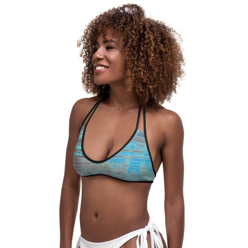 Bikini Breeze 7418 Reversible Top Brown/Turquoise