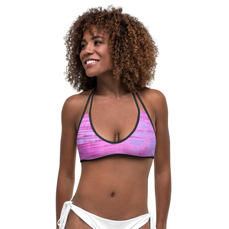 Bikini Breeze 7418 Top Reversible, Pink/Lavender