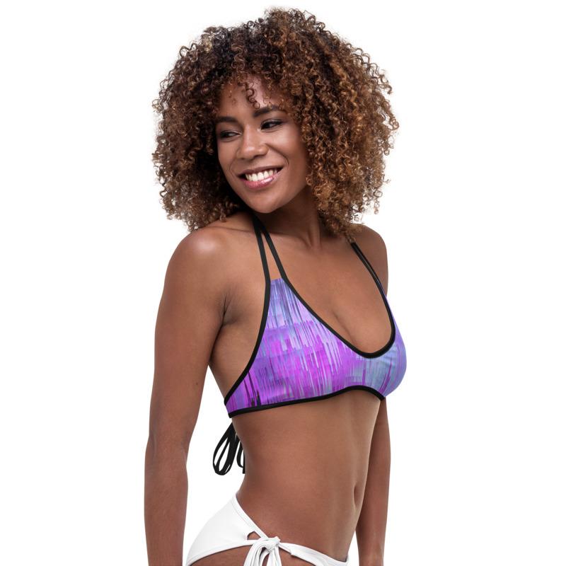 Bikini Breeze 7418 Top Reversible, Pink/Lavender